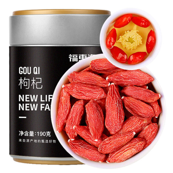 Fudonghai wolfberry 190g/can wholesale Ningxia genuine premium first stubble red wolfberry high-quality big fruit leave-in