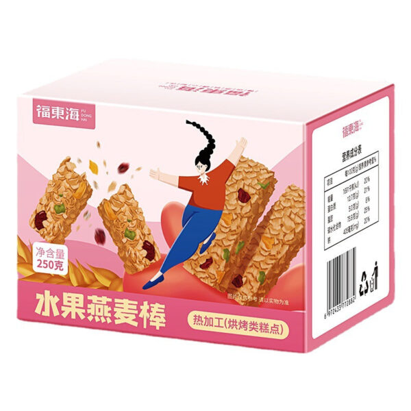 Fudonghai Fruit Oat Bar 250g Box Biscuit Snack Meal Replacement Instant Energy Bar Fruit Dried Oats Cranberry - Image 5