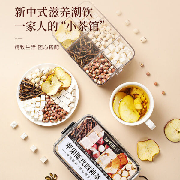 Fudonghai apple tangerine peel Sishen soup 270g mulberry sour plum soup ebony tea drink sugar-free health tea wholesale distribution - Image 3