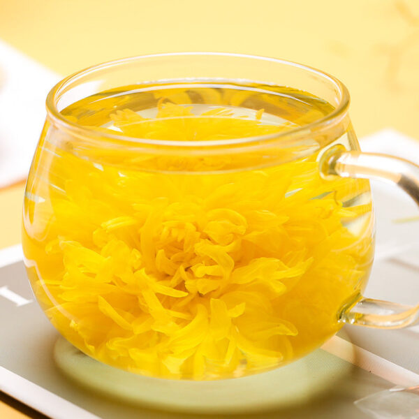 Fudonghai golden silk royal chrysanthemum 18 bags/iron gift box, one cup of golden chrysanthemum golden silk royal chrysanthemum gift box flower and grass tea wholesale - Image 3