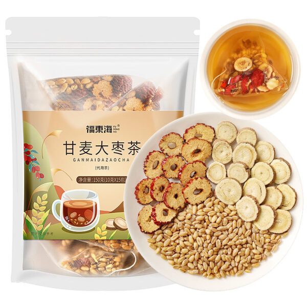 Fudonghai Ganmai Jujube Tea 150g Licorice Floating Wheat Red Date Combination Tea Selected Raw Materials Can Be Made into Tea Wholesale