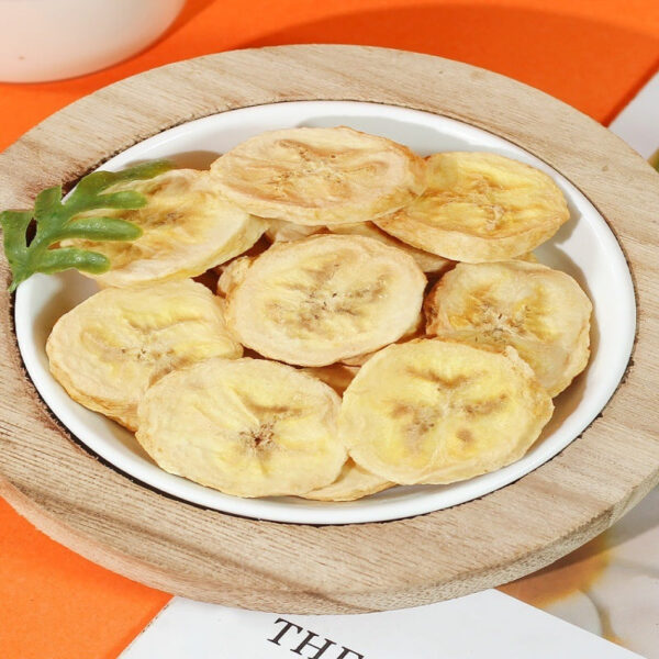 Freeze-dried banana slices Original dried banana, dried fruit, crispy slices, plantain dried sugar, non-fried bulk snacks - Image 4