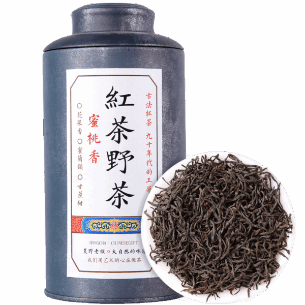 Zhongmin Hongtai Zhengshan Small Species Fujian Black Tea Peach Fragrant Small Species Gaoshan Wild Tea Black Tea New Tea Canned 125g - Image 6