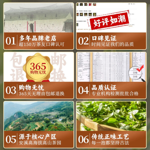 Zhongmin Hongtai Premium Competition Zhengwei Orchid Yunxiang Fragrant Anxi Tieguanyin New Tea Box Bag 500g - Image 4