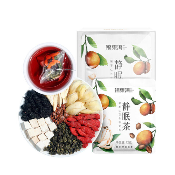 Fudonghai Jingmian Tea 144g jujube seed lily good night tea health tea sleep tea bubble water tea bag delivery wholesale