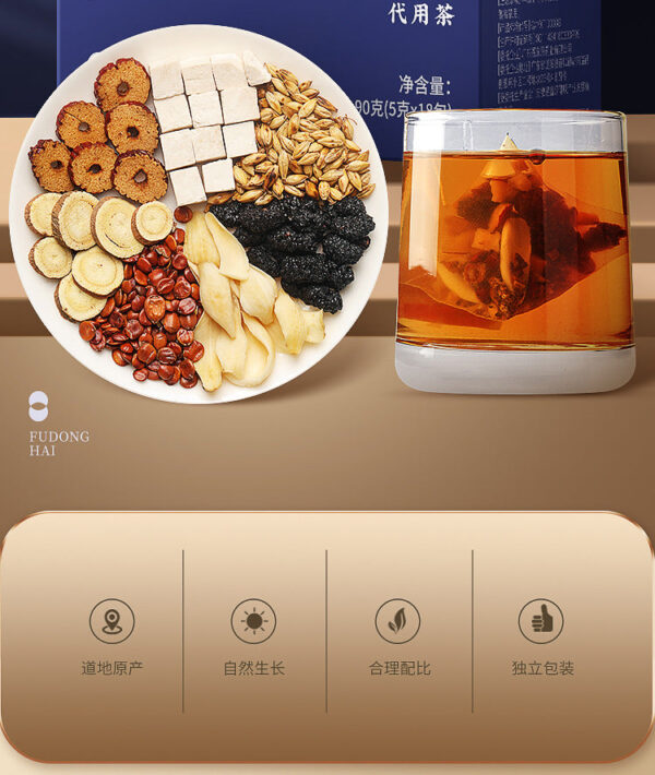 Fudonghai jujube seed lily Poria tea 90g/box Sleeping tea Health tea Herbal tea Wholesale processing - Image 6
