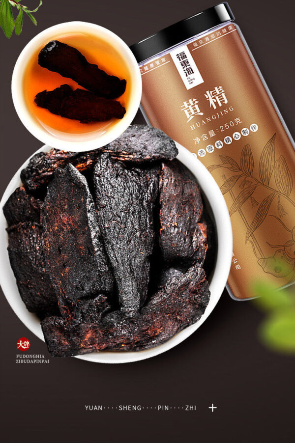 Fudonghai nine steamed nine sun made yellow essence 250g made yellow essence tablets wholesale Jiuhuashan source production directly from the manufacturer health tea - Image 6