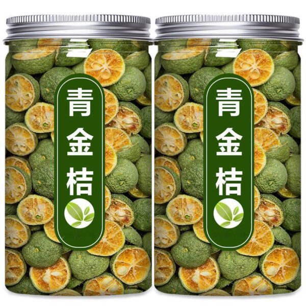 Freeze-dried green orange lemon slices, passion fruit fruit tea, soaked in water, tea, dried green orange kumquat slices, small lime sour and sweet - Image 6