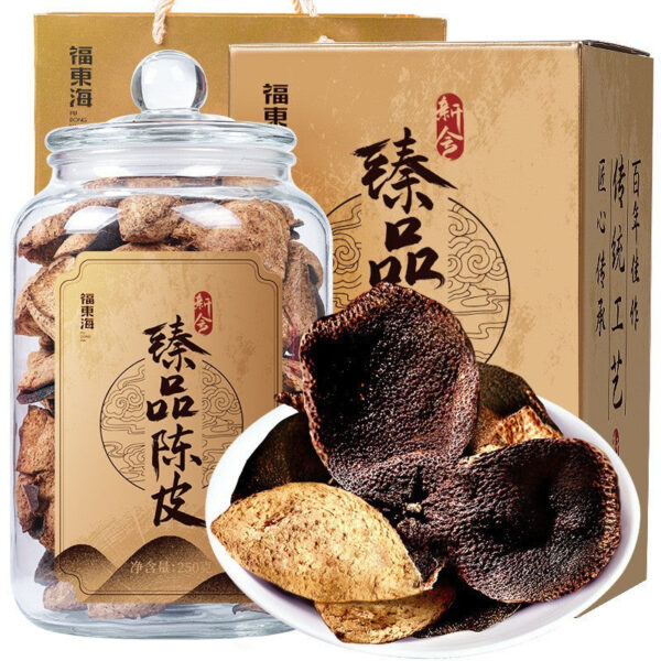 Fudonghai Tianma tangerine peel 250g/gift box, selected old tangerine peel dried and aged old tangerine peel health flower tea gift - Image 9