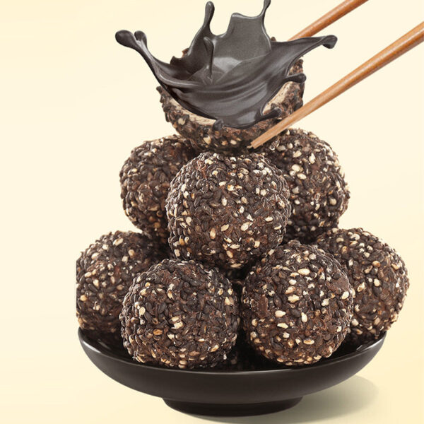 Fudonghai burst pulp black sesame balls 72 grams sandwich health pills independent packaging snacks no sucrose wholesale delivery - Image 4