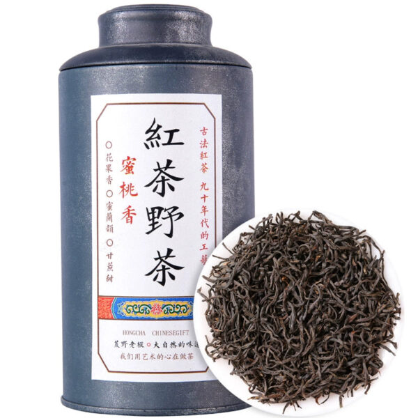 Zhongmin Hongtai Zhengshan Small Species Fujian Black Tea Peach Fragrant Small Species Gaoshan Wild Tea Black Tea New Tea Canned 125g - Image 5