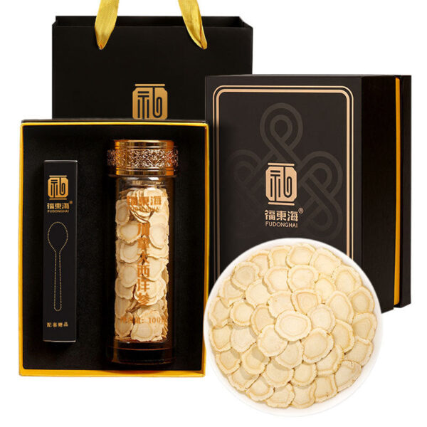 Fudonghai Canadian American Ginseng Gift Box 100g Imported American Ginseng Slices New Year's Goods Mid-Autumn Festival Gifts Wholesale Delivery