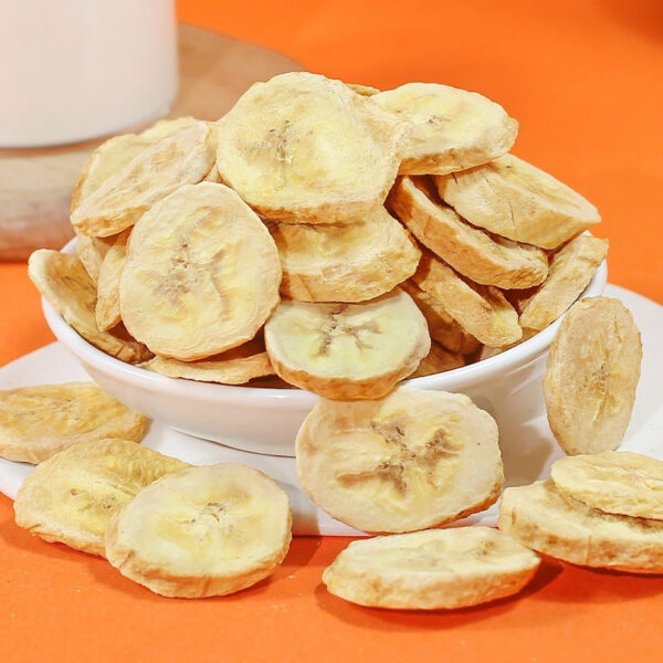 Freeze-dried banana slices Original dried banana, dried fruit, crispy slices, plantain dried sugar, non-fried bulk snacks - Image 6