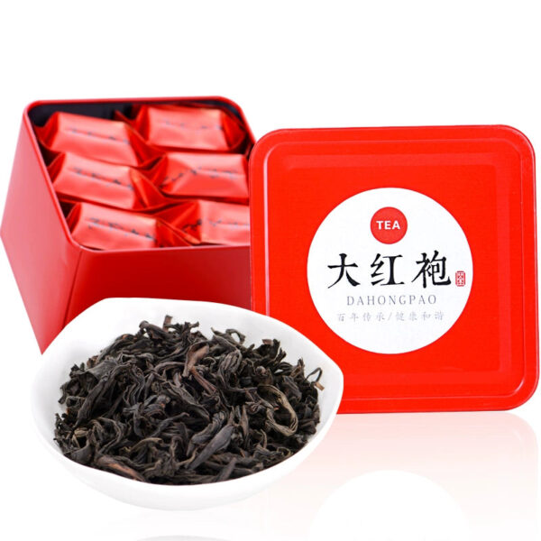 New tea Dahongpao charcoal roasted oolong tea leaves Fujian specialty cooked tea strong fragrance cinnamon tea bag loose gift box - Image 2