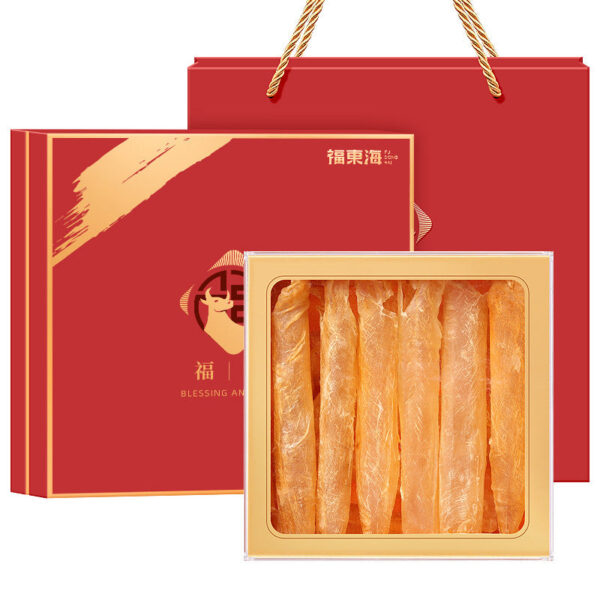 Fudonghai Fuli Yellow Flower Fish Gel 100g Deep Sea Flower Gum Fish Maw Fish Bladder Flower Gum Dry Tube Nutrition Dry Goods Gift Box