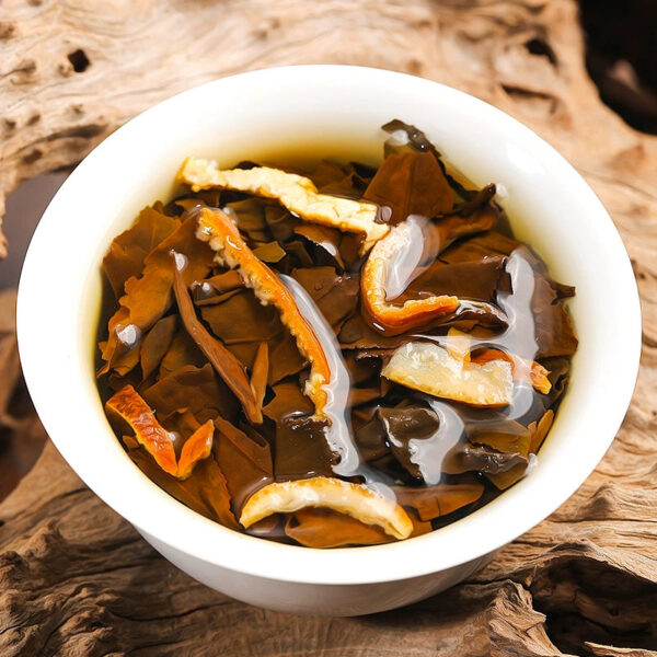 Zhongmin Hongtai tangerine peel white tea Fujian Shoumei Xinhui tangerine peel tea small tea cake old white tea cake bag to drink by yourself - Image 4