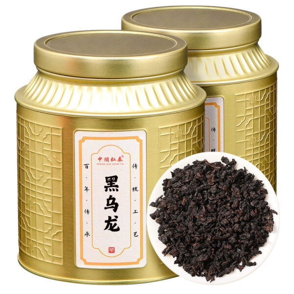 Traditional charcoal roasting strong fragrance charcoal technique oil cutting black oolong tea gift box bulk high concentration oolong tea 500g - Image 2