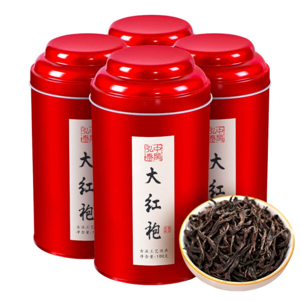 Zhongmin Hongtai New Tea Dahongpao Oolong Tea Wuyishan Luxiang Flower and Fruit Sachet Bulk Can Free Gift Pack 400g - Image 2