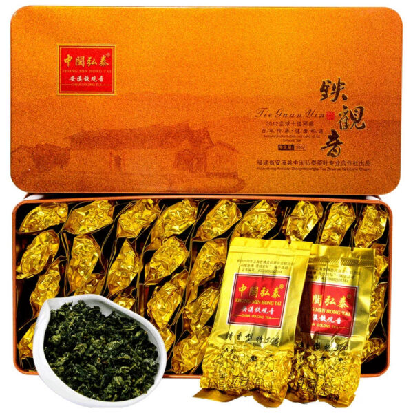Zhongmin Hongtai Anxi Tieguanyin Premium New Tea Fragrant Tea Gift Box, Zhengwei Orchid Fragrant Alpine Tea 500g - Image 2