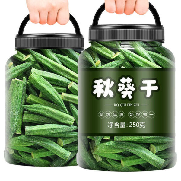 Dried Okra Instant Vegetables Fruits and Vegetables Crispy Freeze-Dried Non-Fried Children's Snacks Dried Fruits Dried Fruits Mixed Pack (1 - Image 5