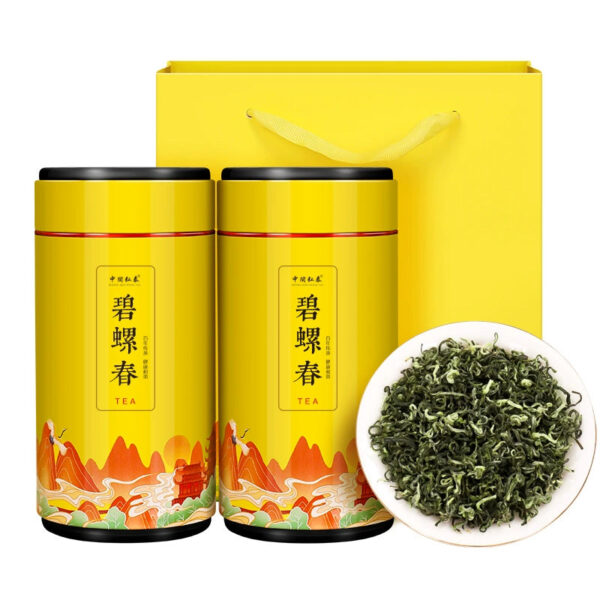 2025 New Tea Zhongmin Hongtai Biluochun Premium Alpine Green Tea Luxiang Spring Tea Bud Loose Tea Gift Box 500g - Image 2