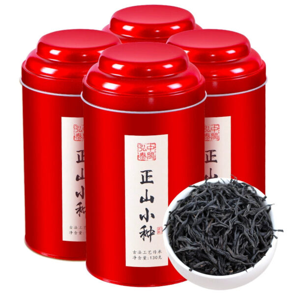 Zhongmin Hongtai New Tea Zhengshan Small Black Tea Premium Authentic Luxiang Bulk Gift Box Canned 520g Gift - Image 2