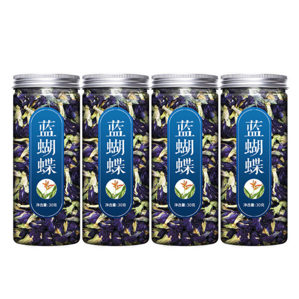 Butterfly bean flower dried flower flagship store, special blue butterfly flower tea for milk tea shop, commercial baking, dried blue butterfly flower and Luoshen flower - Image 5