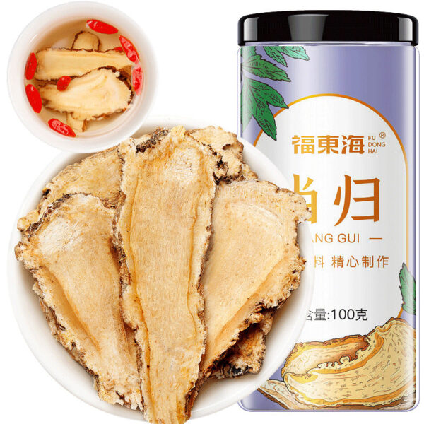 Fudonghai Angelica 100g tea, soup, health care, traditional Chinese medicine ingredients, food wholesale, large slices, Angelica slices, agricultural products