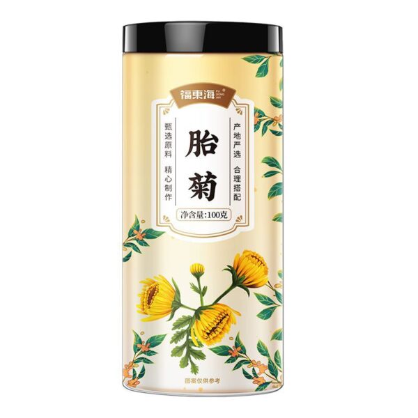 Fudonghai Fetal Chrysanthemum 80g Fetal Chrysanthemum Wang Tongxiang Gongju Flower Tea Honeysuckle Canned Tea Flower Tea Wholesale - Image 7