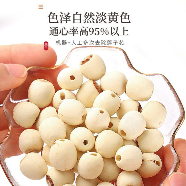 Fudonghai Xinlian large-grain molded white lotus seeds wholesale core removal 250g specialty Xianglian seeds coreless white lotus seeds dry goods - Image 2