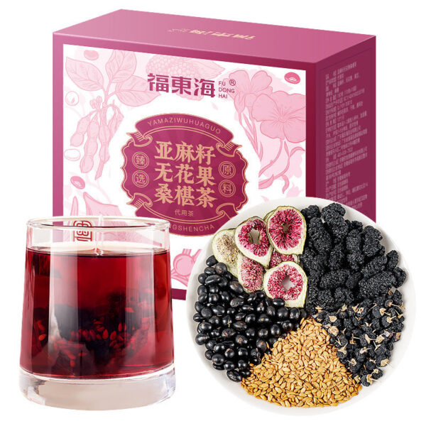 Fudonghai flaxseed fig tea 150g, progesterone seed circulation tea, male and female tea wholesale distribution