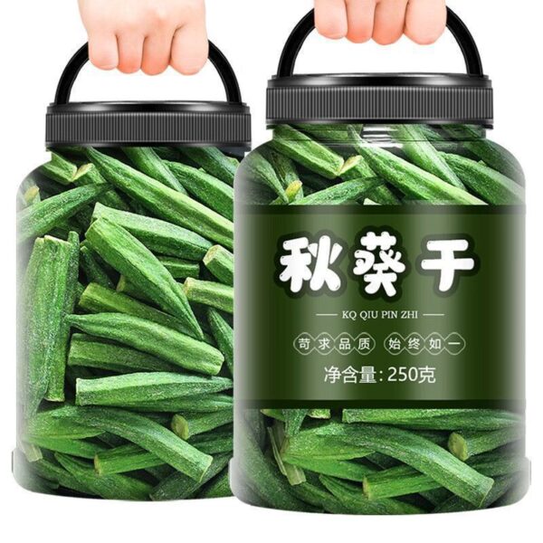 Dried Okra Instant Vegetables Fruits and Vegetables Crispy Freeze-Dried Non-Fried Children's Snacks Dried Fruits Dried Fruits Mixed Pack (1 - Image 9