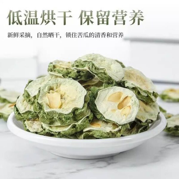 Bitter gourd slices dried flagship store genuine pure extra original farmhouse soaked in water to drink tea reduced dried bitter gourd tea 500g new product - Image 4
