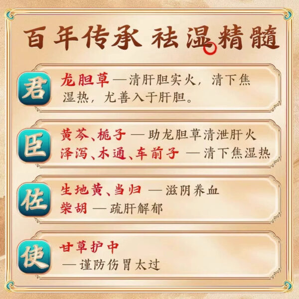 Tong Ren Tang Longdan Xiegan Pills Liver and gallbladder Damp and heat diarrhea Liver fire Spleen deficiency Heavy dizziness, red eyes, tinnitus, deafness and bitter mouth - Image 5