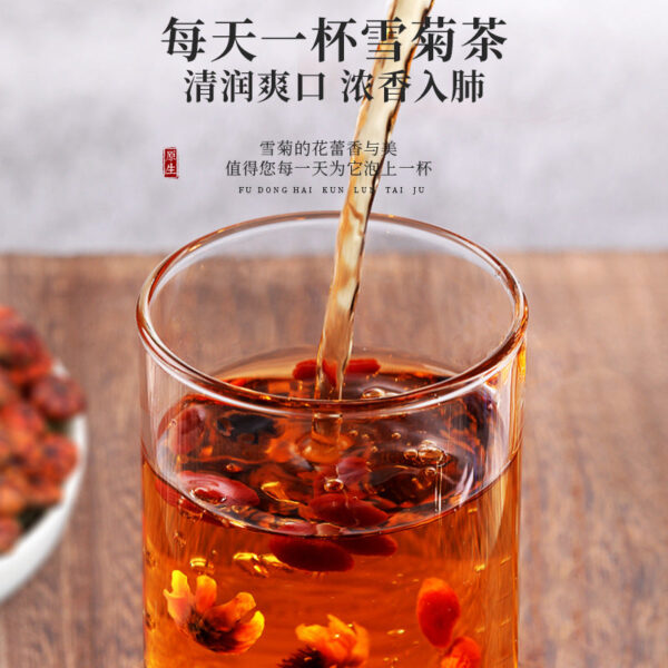 Fudonghai Kunlun Snow Chrysanthemum 50g Xinjiang High Altitude Fetal Chrysanthemum Soaked in Water Flower Tea Iceberg Wholesale One Piece Daifa WeChat - Image 5