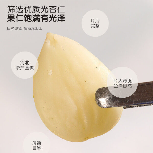 Fudong Haiguang almonds 300g, Chinese herbal medicine peeled large almond powder bitter almond baking raw materials soup - Image 3
