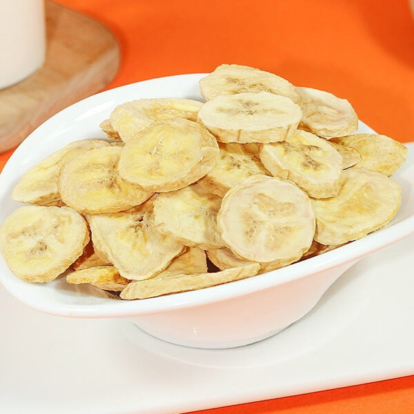 Freeze-dried banana slices Original dried banana, dried fruit, crispy slices, plantain dried sugar, non-fried bulk snacks - Image 8
