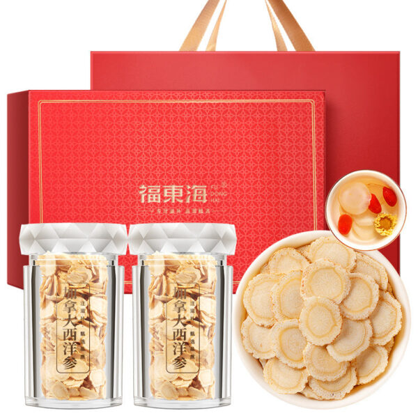 Fudonghai Canadian American ginseng genuine imported 160g gift box old ginseng slices American ginseng wholesale lozenges