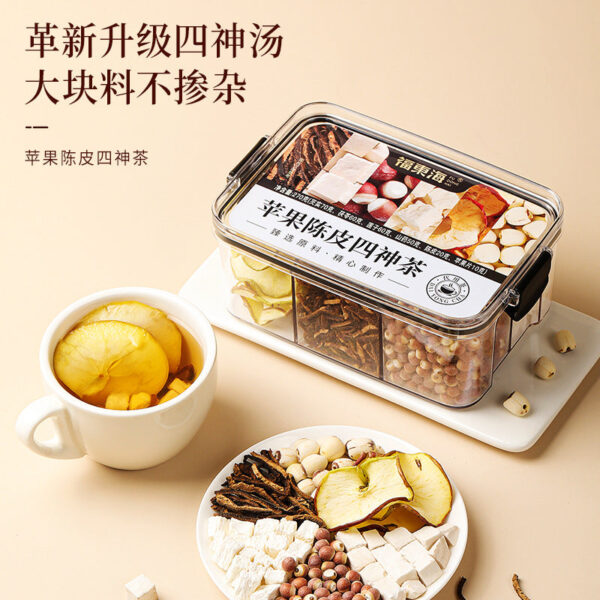 Fudonghai apple tangerine peel Sishen soup 270g mulberry sour plum soup ebony tea drink sugar-free health tea wholesale distribution - Image 2