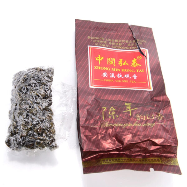 Zhongmin Hongtai Aged Rhyme Kouxiang Traditional Anxi Tieguanyin Tea Oolong Tea Lao Tie Charcoal Roasted Ripe Tea 250g - Image 4