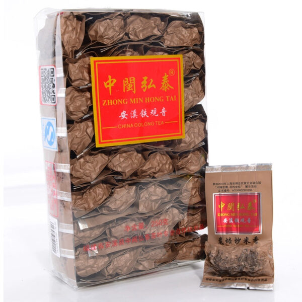 Zhongmin Hongtai Charcoal Roasted Fried Rice Xiangxi Tieguanyin Traditional Carbon Roasted Fried Fire Cooked Tea Luxiang Xiping Tea 250g - Image 2