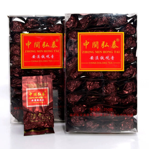 Zhongmin Hongtai Aged Rhyme Kouxiang Fujian Anxi Tieguanyin Charcoal Roasted Cooked Tea Oolong Tea Middle-aged and elderly tea - Image 2