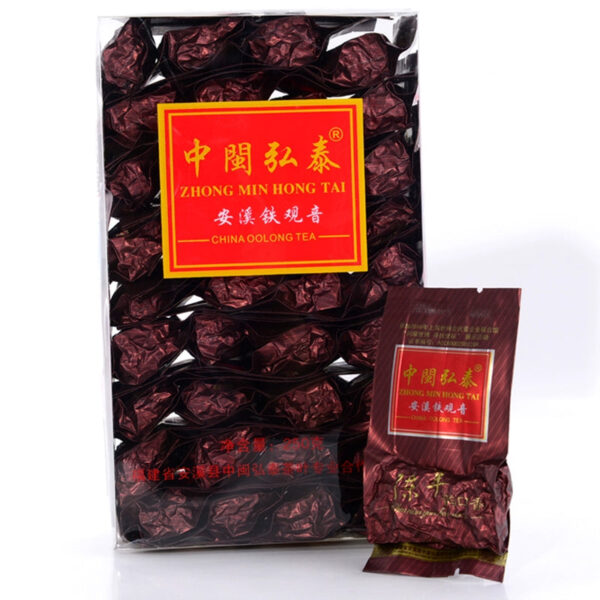 Zhongmin Hongtai Aged Rhyme Kouxiang Traditional Anxi Tieguanyin Tea Oolong Tea Lao Tie Charcoal Roasted Ripe Tea 250g - Image 5