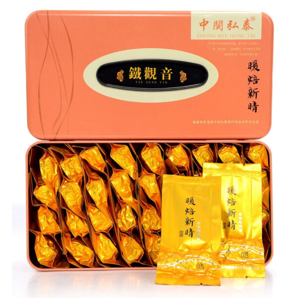 Zhongmin Hongtai Warm Roasting Xinqing Traditional Handmade Charcoal Roasting Fire Anxi Tieguanyin Tea Oolong Tea Ripe Tea 250g - Image 2