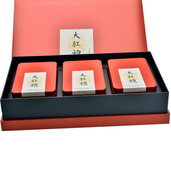 Zhongmin Hongtai Fujian Rock Tea Premium Dahongpao Tea Charcoal Burnt Wuyishan Oolong Tea Gift Box 255g - Image 4