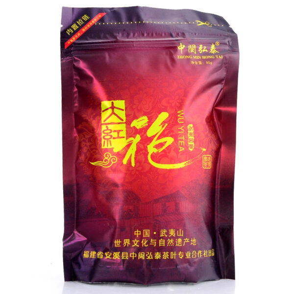 Zhongmin Hongtai New Tea Fujian Charcoal Roasted Dahongpao Tea Roasted Ripe Tea Authentic Oolong Tea Bag Bulk 80g - Image 5
