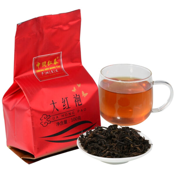Buy 9.9 yuan, Zhongmin Hongtai Dahongpao tea leaves, Fujian Yan Oolong tea, charcoal-roasted ripe new tea 100g bags in bulk. - Image 2