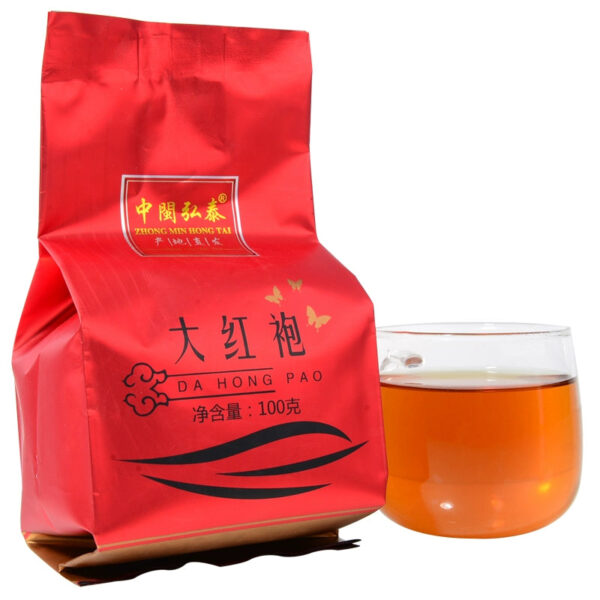 Buy 9.9 yuan, Zhongmin Hongtai Dahongpao tea leaves, Fujian Yan Oolong tea, charcoal-roasted ripe new tea 100g bags in bulk. - Image 5