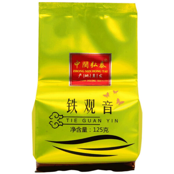 Charcoal Roasted Ripe Tea Anxi Tieguanyin Tea Oolong Tea Zhongmin Hongtai Traditional Roasted Fire Tieguanyin Bag Bulk 125g - Image 2
