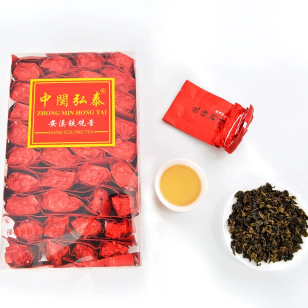 Zhongmin Hongtai traditional charcoal roasted oolong tea ripe tea leaves fragrant roasting fire Anxi Tieguanyin warm roasted Xinqing 500g - Image 3